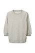 Rabens Saloner nona sweat raglan 3/4 sleeve top grey melange